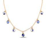 Dainty Minimalist Sterling Silver Swarovski Crystal Pendant Necklace