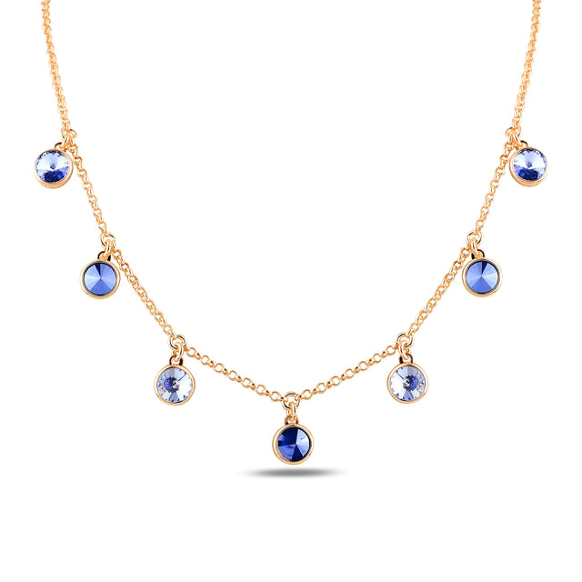 Dainty Minimalist Sterling Silver Swarovski Crystal Pendant Necklace