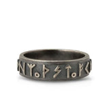 Sterling Silver Viking Ring - Intricate Luck & Protection Design