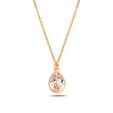 Náhrdelník Sterling Silver Cura Mini – topaz a modré krystaly Swarovski