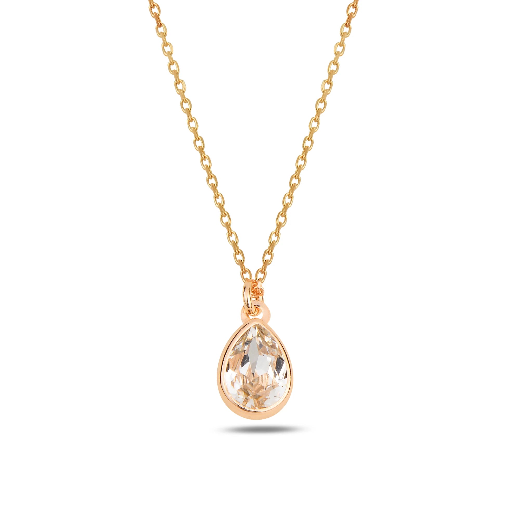 Náhrdelník Sterling Silver Cura Mini – topaz a modré krystaly Swarovski
