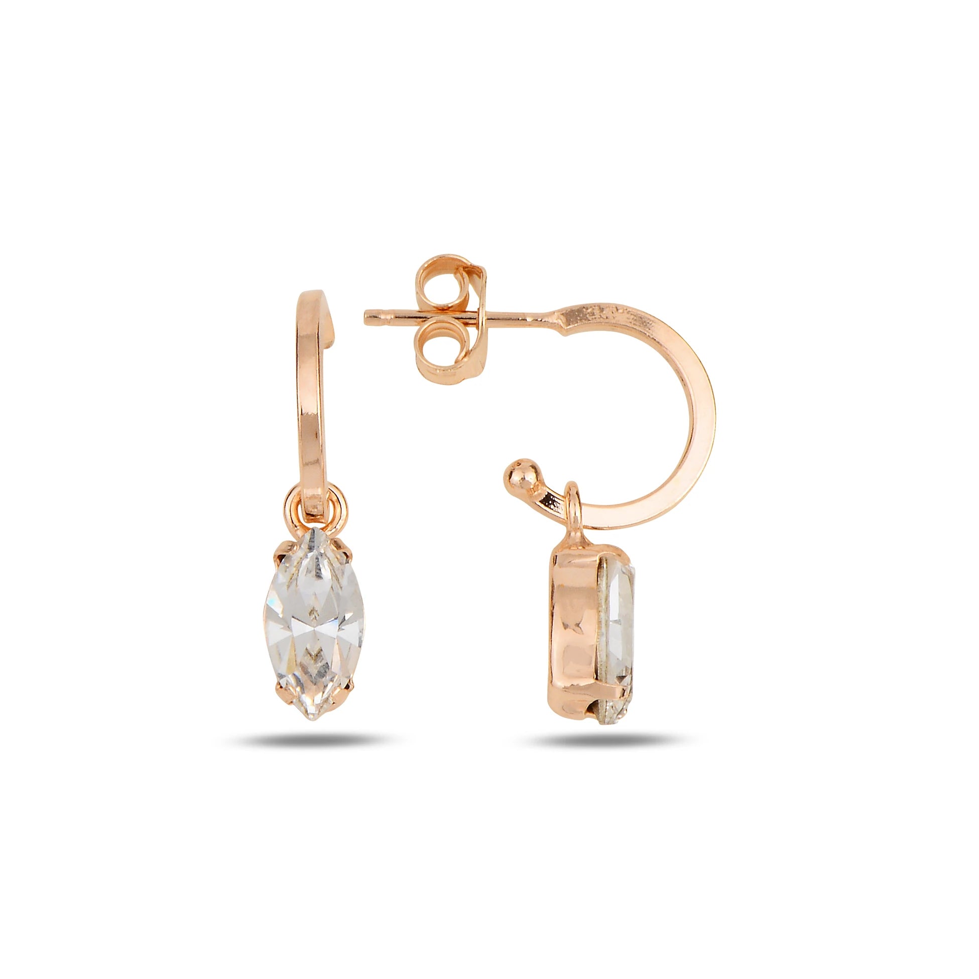 Mini Dangling Hoop Earrings - Modern Drop Style