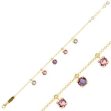 Elegant Crystal Dangling Bracelet - Timeless Oval Cut Design