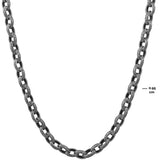 Sterling Silver Einar Chain Necklace - Unique Interlocking Design