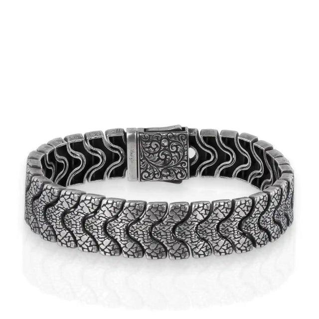 Sterling Silver Link Bracelet - Contemporary Minimalist Style