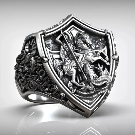 Artisan Crafted Shield Ring