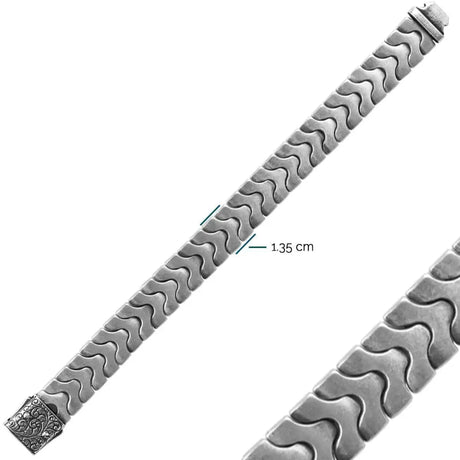 Sterling Silver Horik Chain Bracelet - Distinctive Woven Design