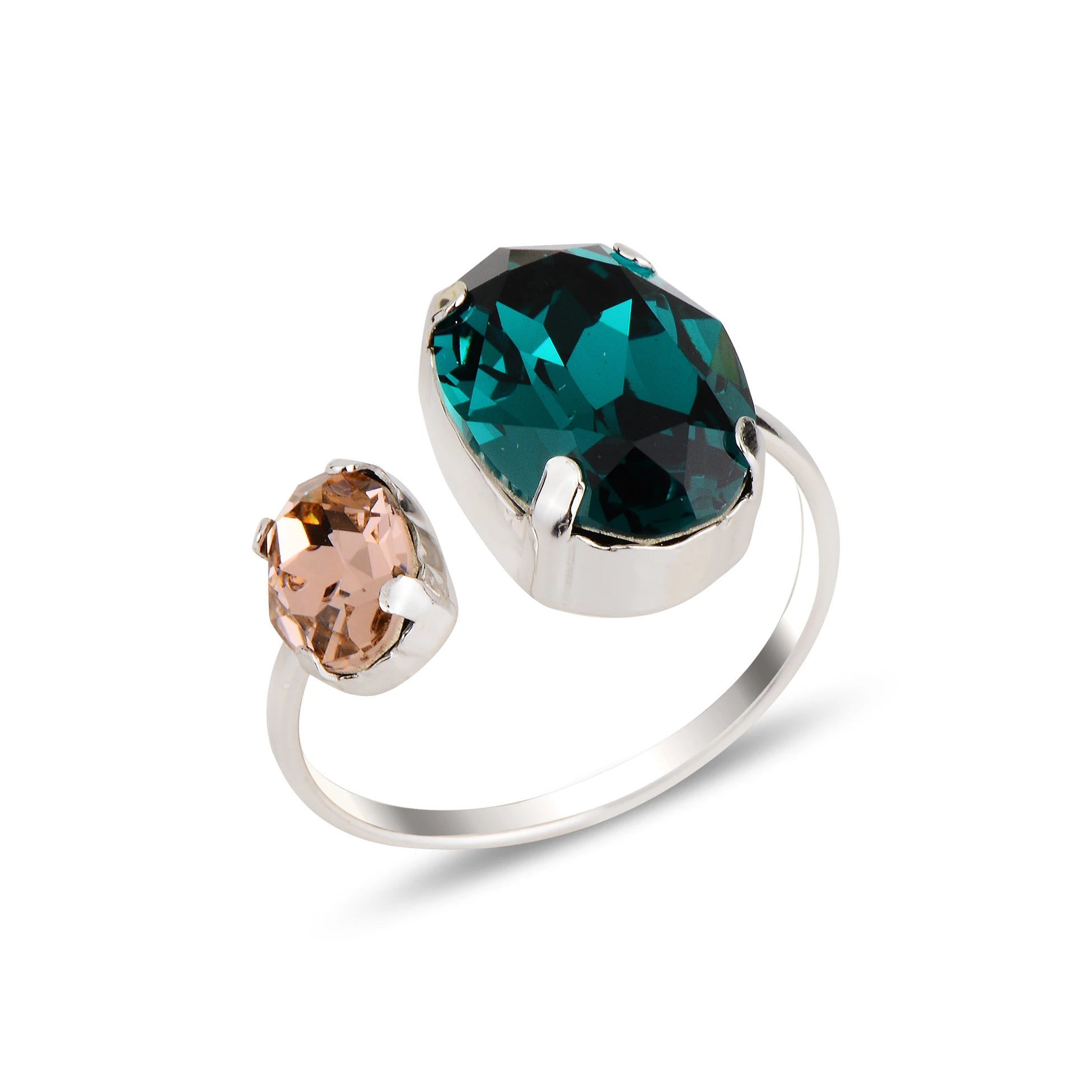 Rounded Elegance Open Ring - Contemporary & Versatile Design