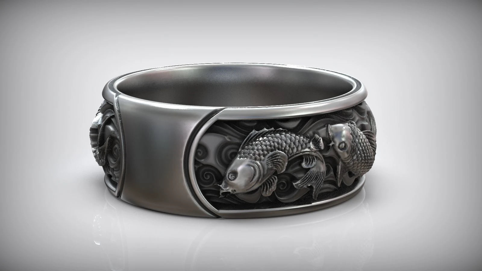Premium Japanese Koi Fish Ring