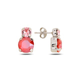 Sterling Silver Swarovski Crystal Earrings - Elegant Minimalist