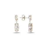 Elegant Dangling Earrings - Neptune Mini Celestial Drop Design