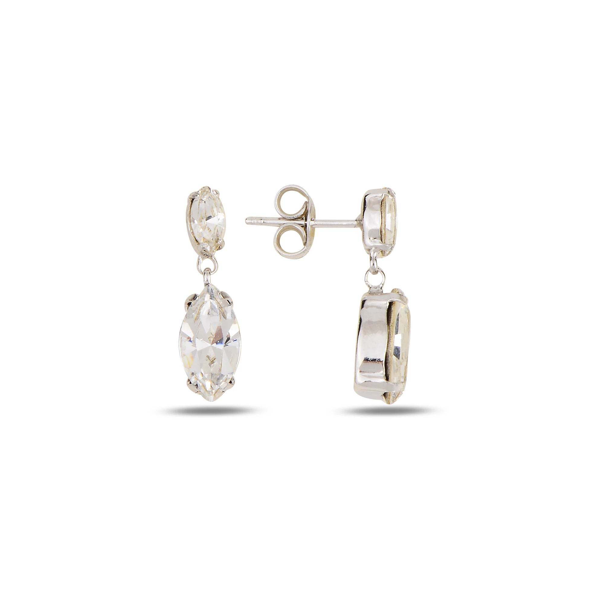 Elegant Dangling Earrings - Neptune Mini Celestial Drop Design