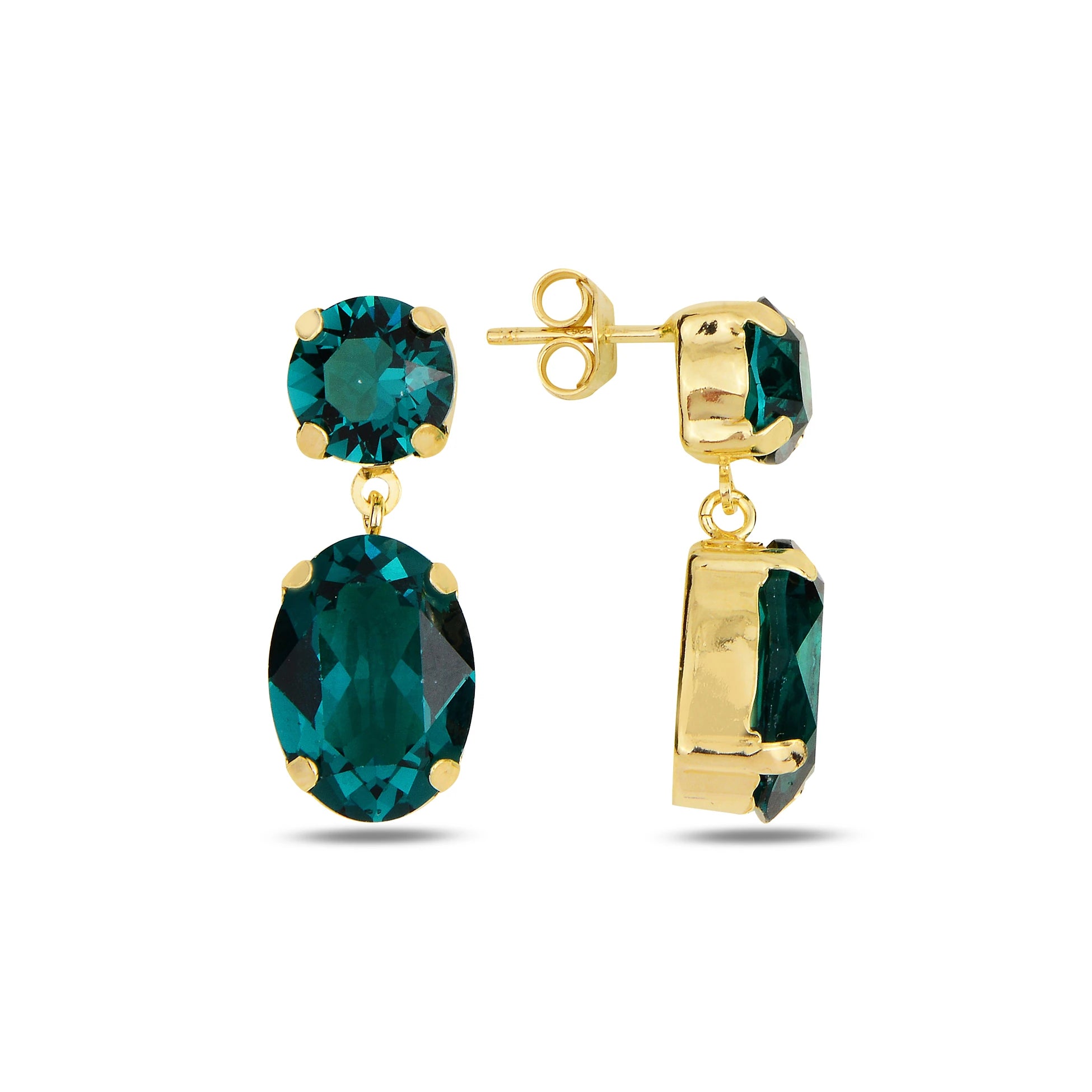 Refined Double Drop Earrings - Everyday Sophistication