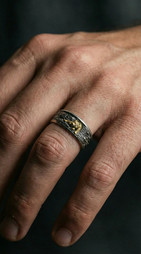 Premium Artisan Wild Tiger Statement Ring