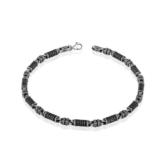 Sterling Silver Hyperion Bracelet - Modern Sculptural Statement Piece