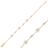 Brilliant Baguette Crystal Bracelet - Sienna Collection Modern Elegance