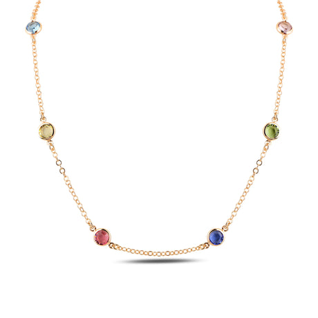 Lustrous Metal Pendant Necklace - Elegant Ceres Design