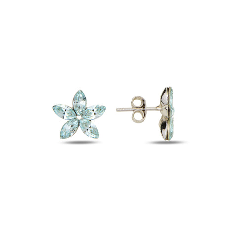 Artisan Crafted Flower Drop Earrings - Vibrant Enamel Bloom
