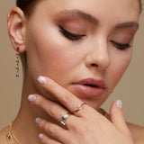 Minimalist Sparkling Stone Ring - Everyday Elegance