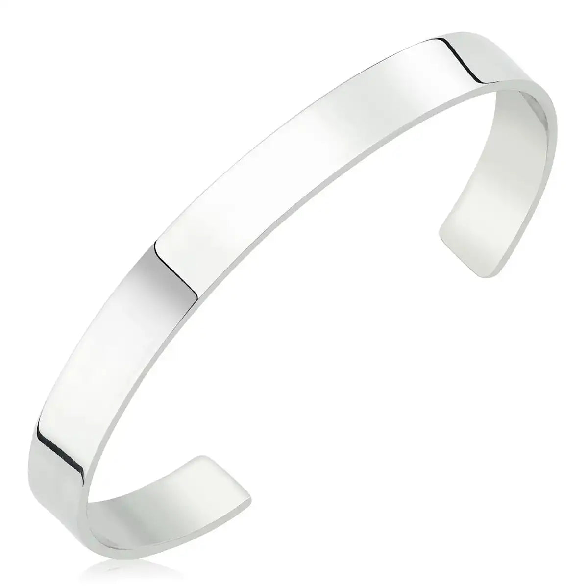 Sterling Silver Bangle - Polished Minimalist Design
