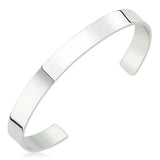Sterling Silver Bangle - Polished Minimalist Design