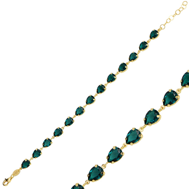 Radiant Full Eternity Bracelet - Sparkling Cubic Zirconia Design