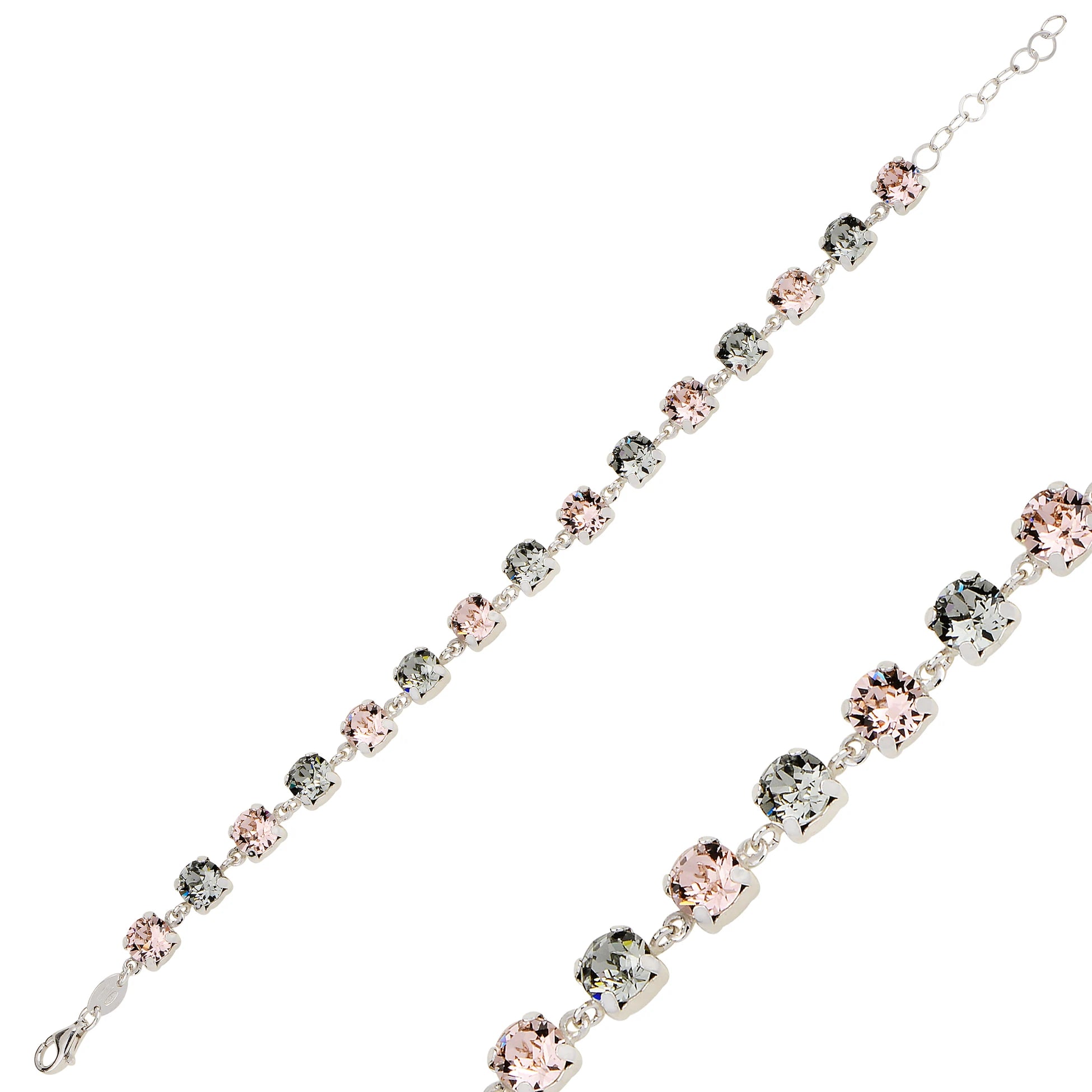 Oslnivý náramek Eternity s krystaly Swarovski - stříbro 925 sterling