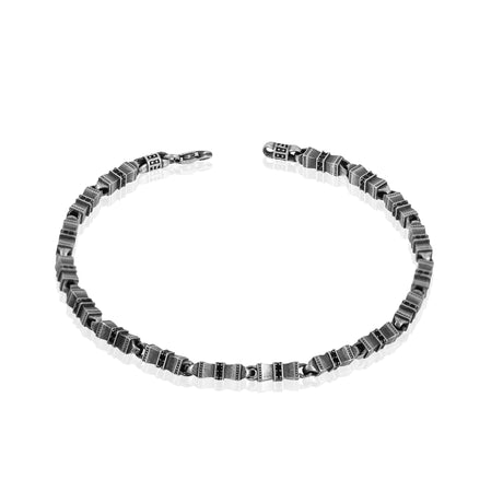 Sterling Silver Bracelet - Iconic Achilles Design for Modern Elegance