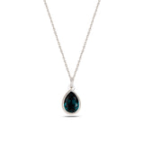 Náhrdelník Sterling Silver Cura Mini – topaz a modré krystaly Swarovski