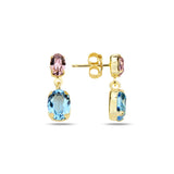 Exquisite Rounded Duo Earrings - Contemporary Elegance & Style