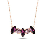 Sterling Silver Swarovski Crystal Necklace - Dazzling Mixed Cuts