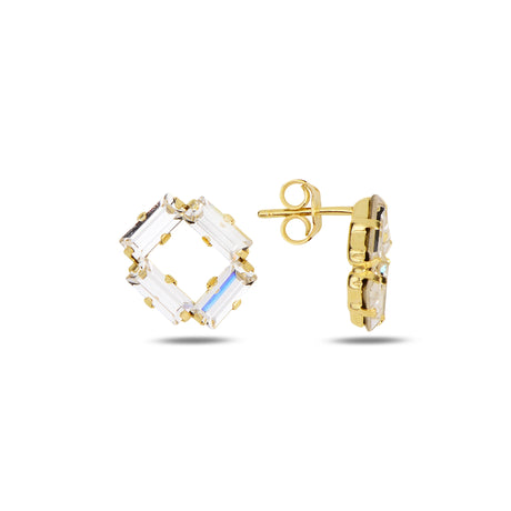 Geometric Minimalist Earrings - Elegant Everyday Sparkle
