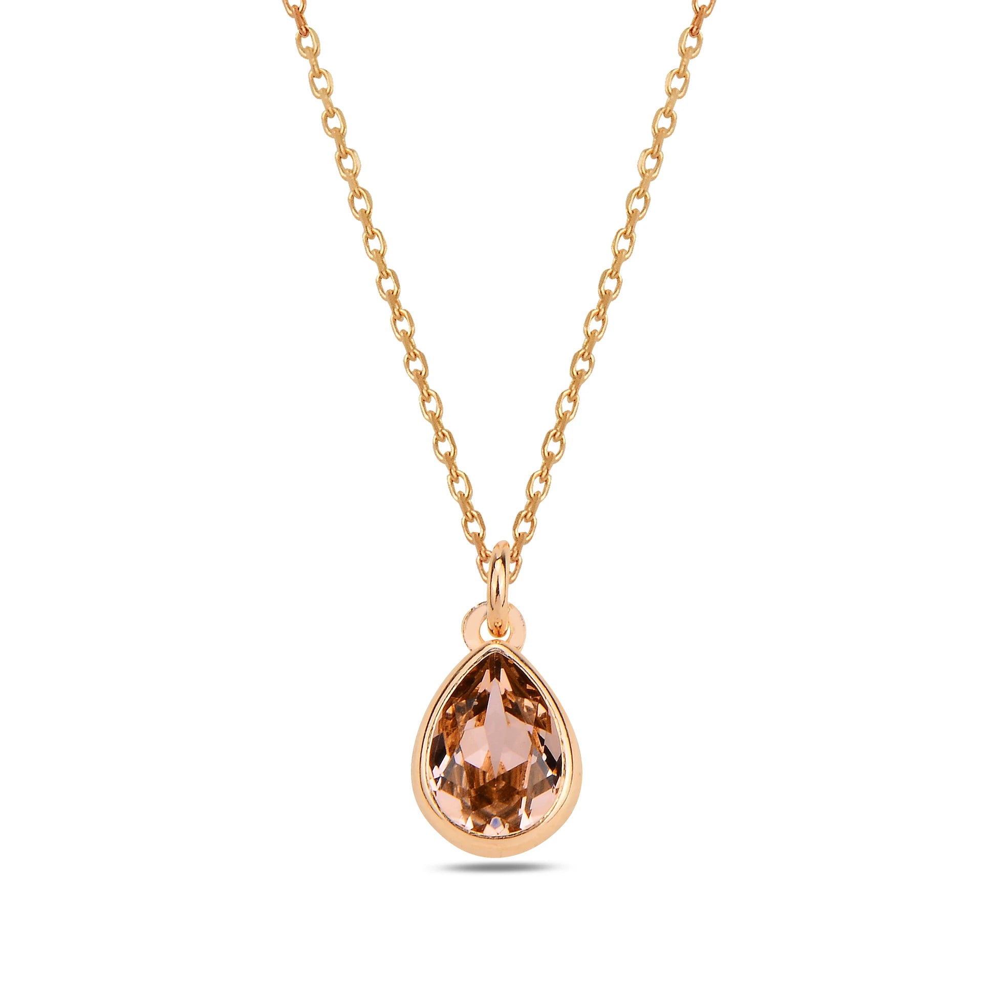 Náhrdelník Sterling Silver Cura Mini – topaz a modré krystaly Swarovski
