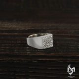 Sterling Silver Men's Ring - Bold Gemstone Design