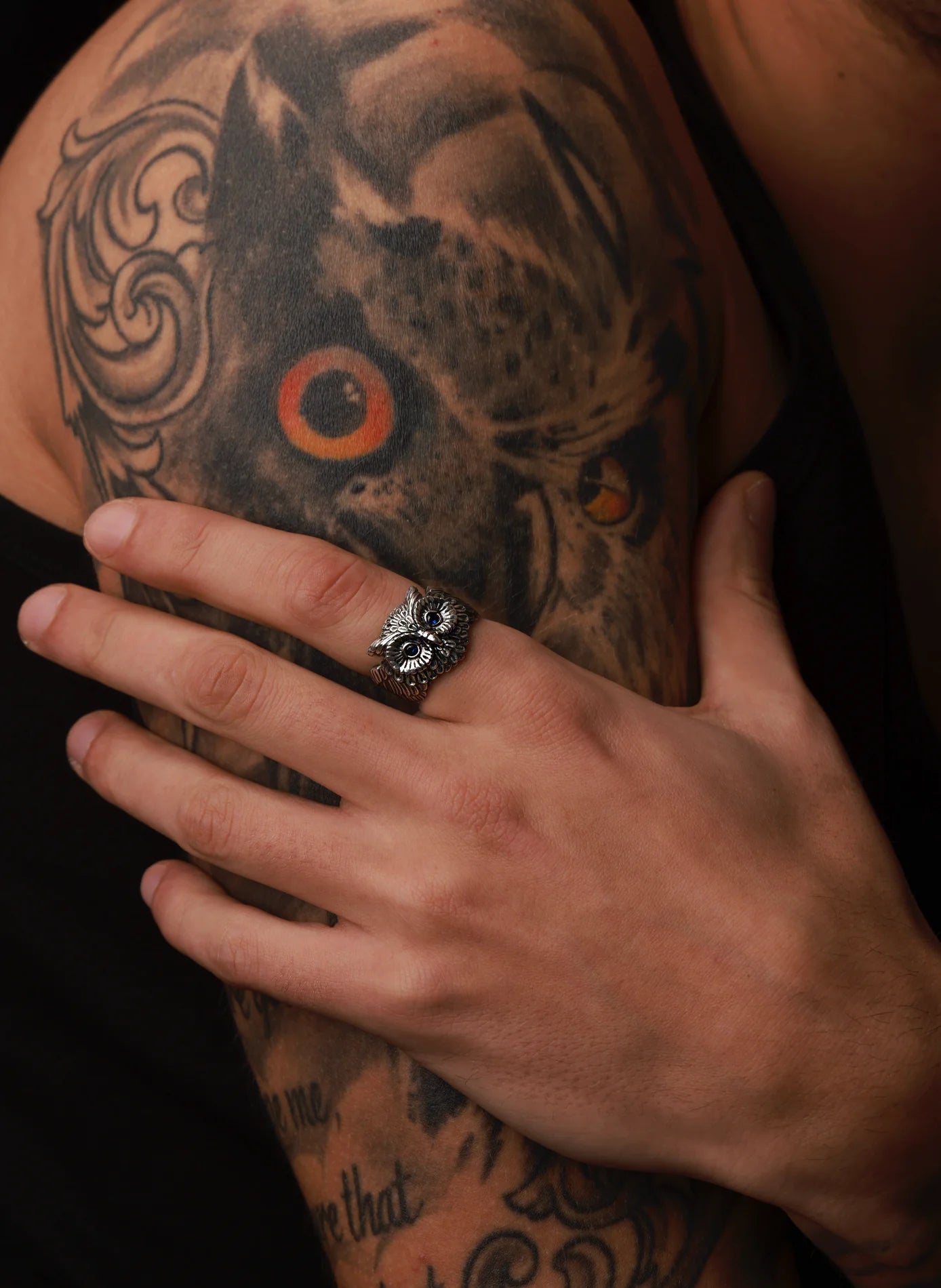 Artisan Crafted Owl Statement Ring