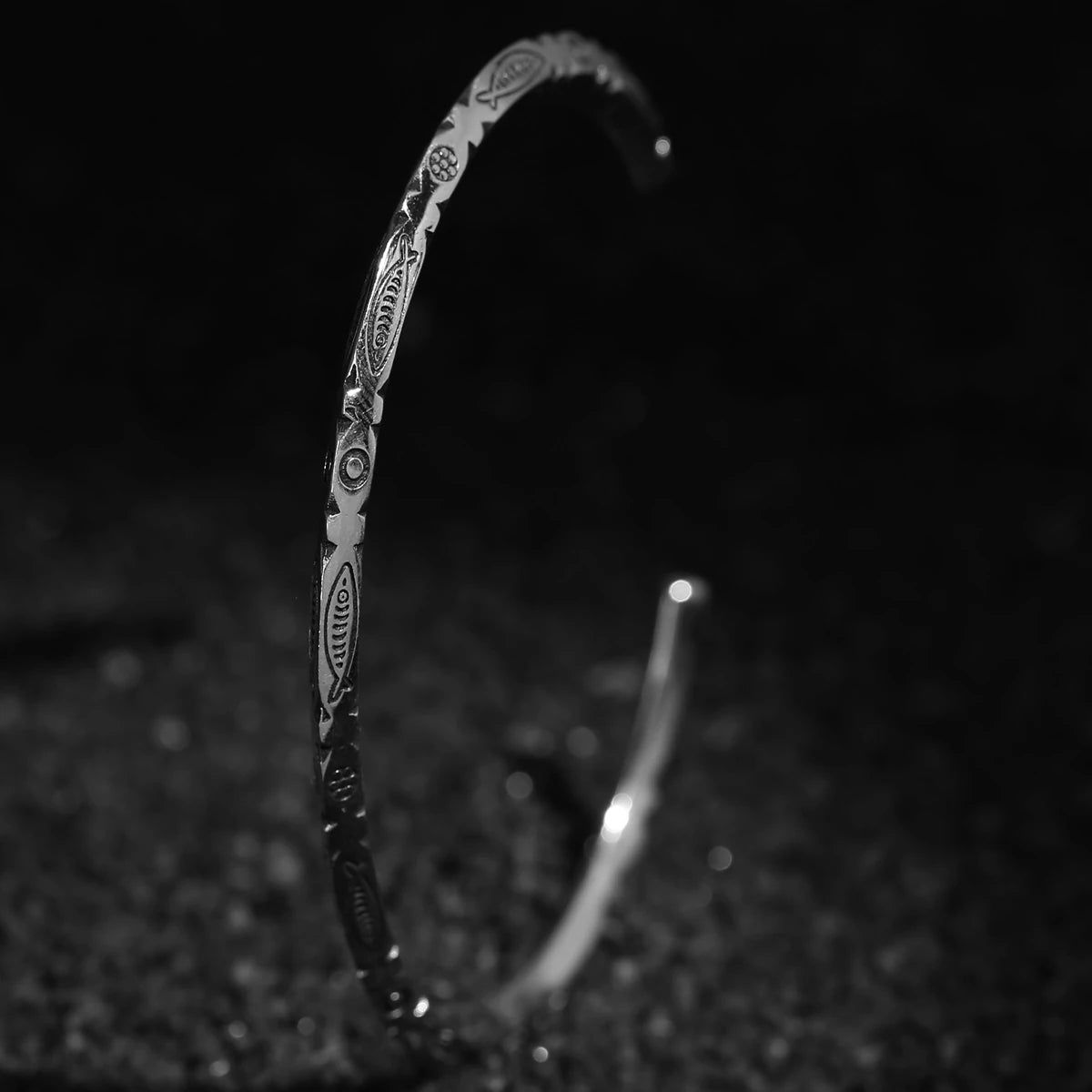 Sterling Silver Bracelet - Lucky Fish Charm Design