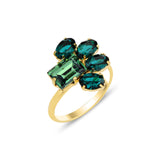 Elegant Crown Ring - Nature-Inspired Summer Design