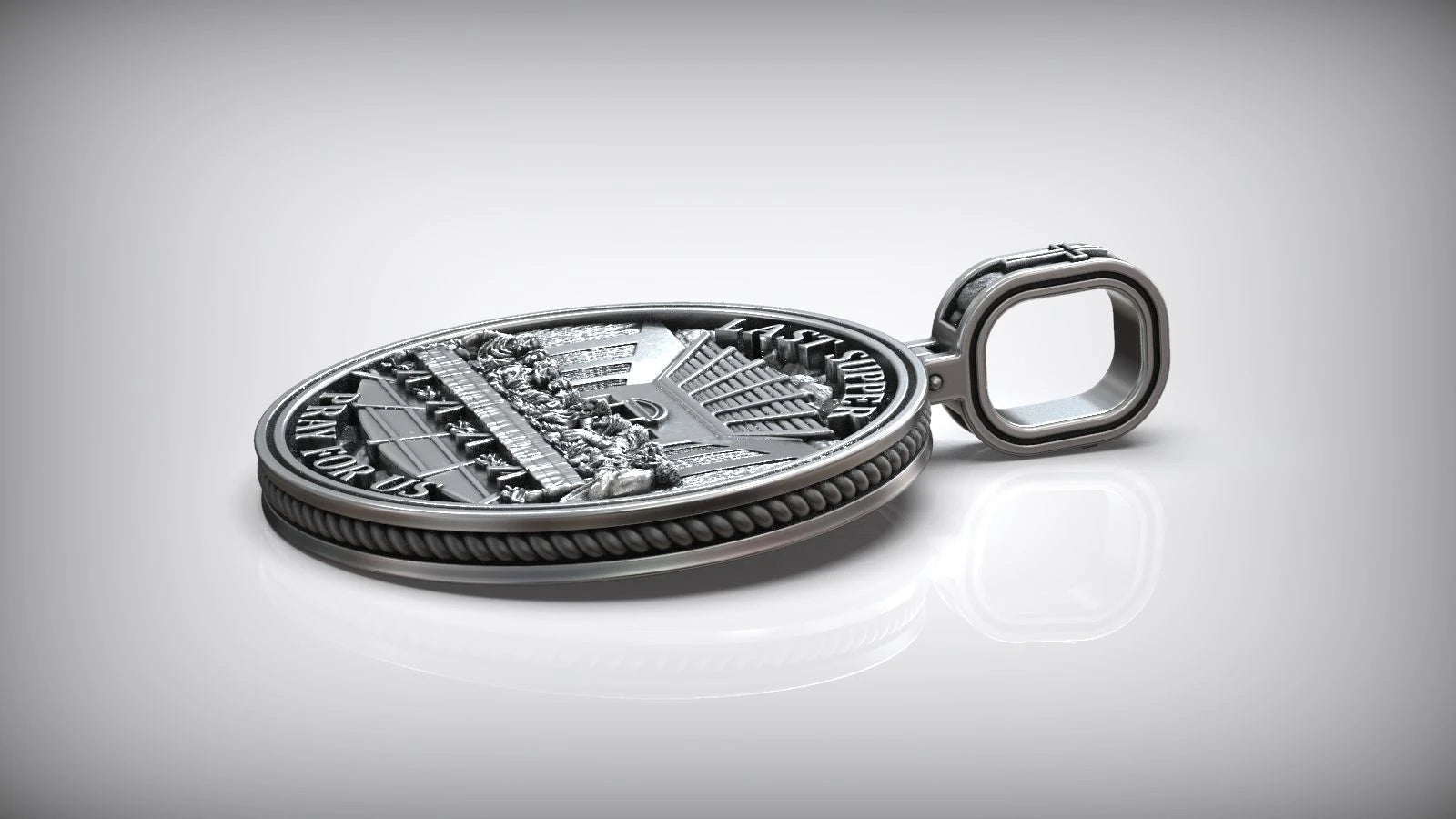 Premium Artisan Last Supper Pendant Necklace