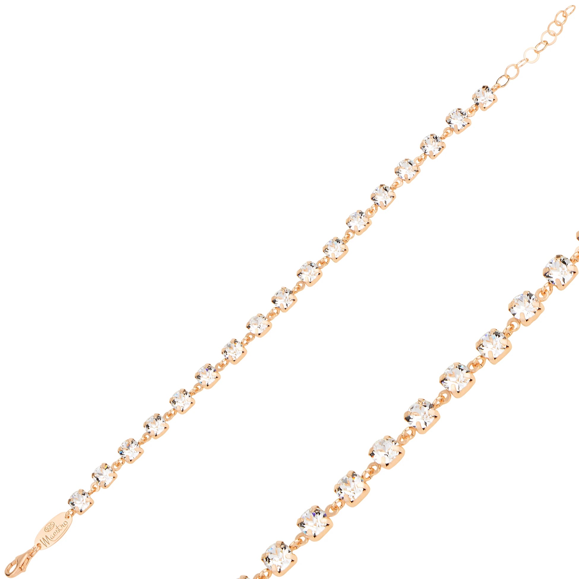 Oslnivý náramek Eternity s krystaly Swarovski - stříbro 925 sterling