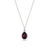Náhrdelník Sterling Silver Cura Mini – topaz a modré krystaly Swarovski