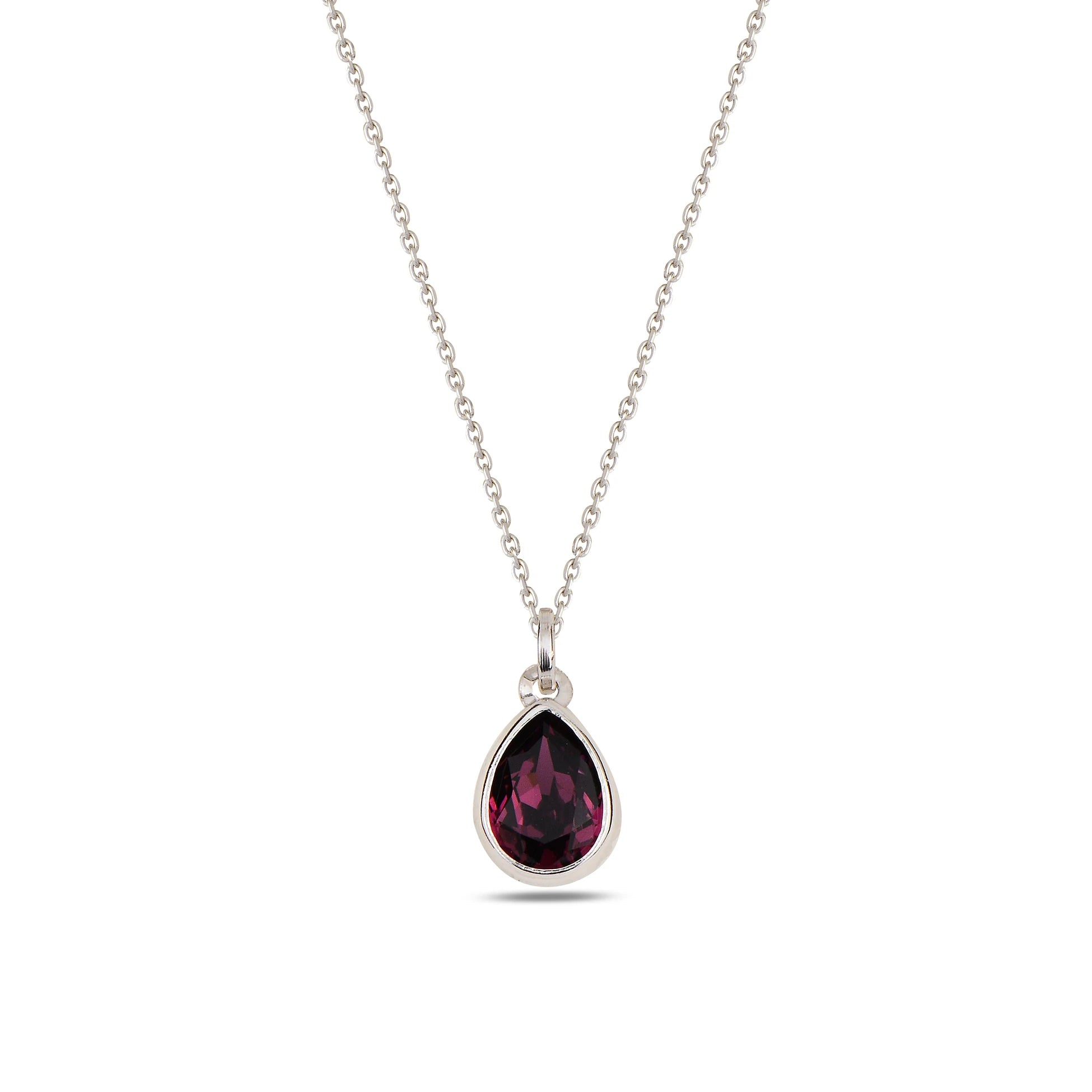 Náhrdelník Sterling Silver Cura Mini – topaz a modré krystaly Swarovski