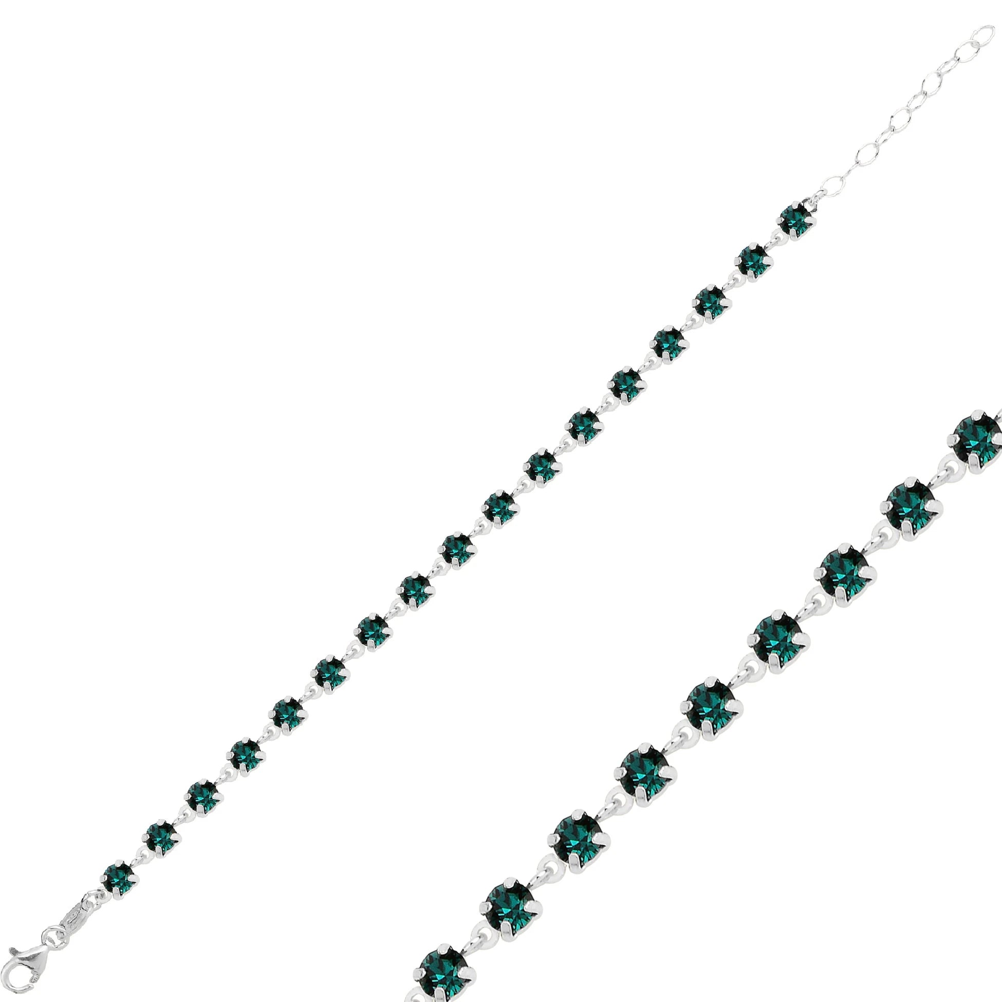 Oslnivý náramek Eternity s krystaly Swarovski - stříbro 925 sterling