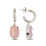 Graceful Dangle Hoop Earrings - Timeless Feminine Elegance