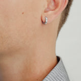 Sterling Silver Thick Domed Hoop Earrings - Modern Essential