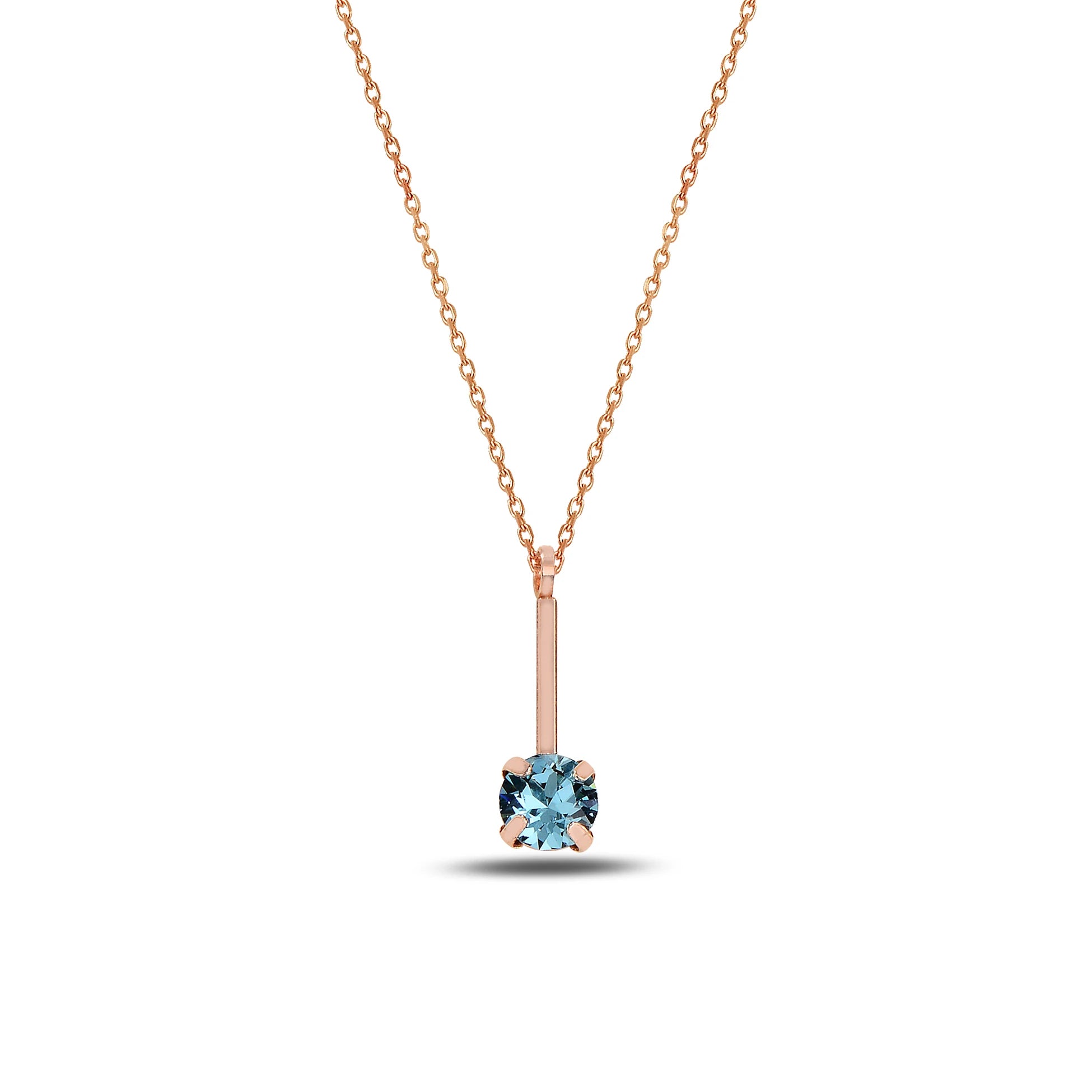 Delicate Clear Stone Solitaire Necklace - Timeless Elegance