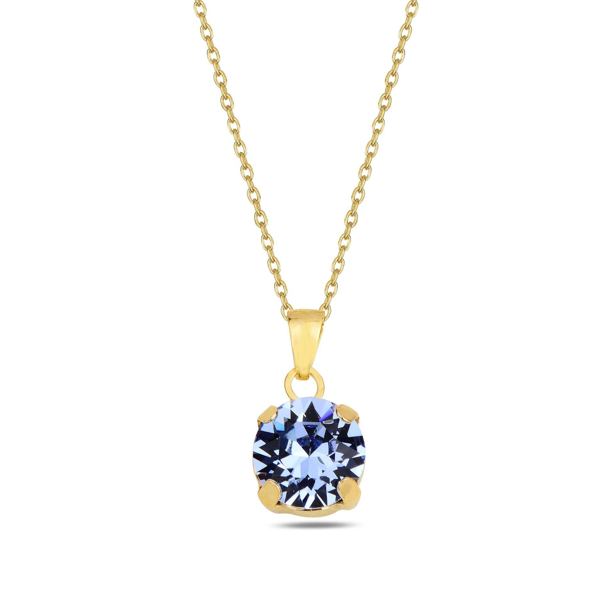 Brilliant Stone Pendant Necklace - Minimalist Everyday Sparkle