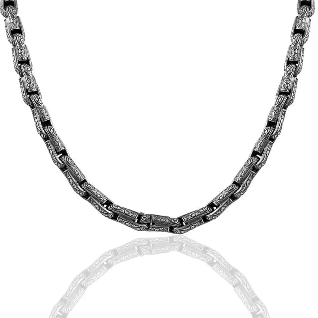 Sterling Silver Ingrid Chain Necklace - Modern Elegance