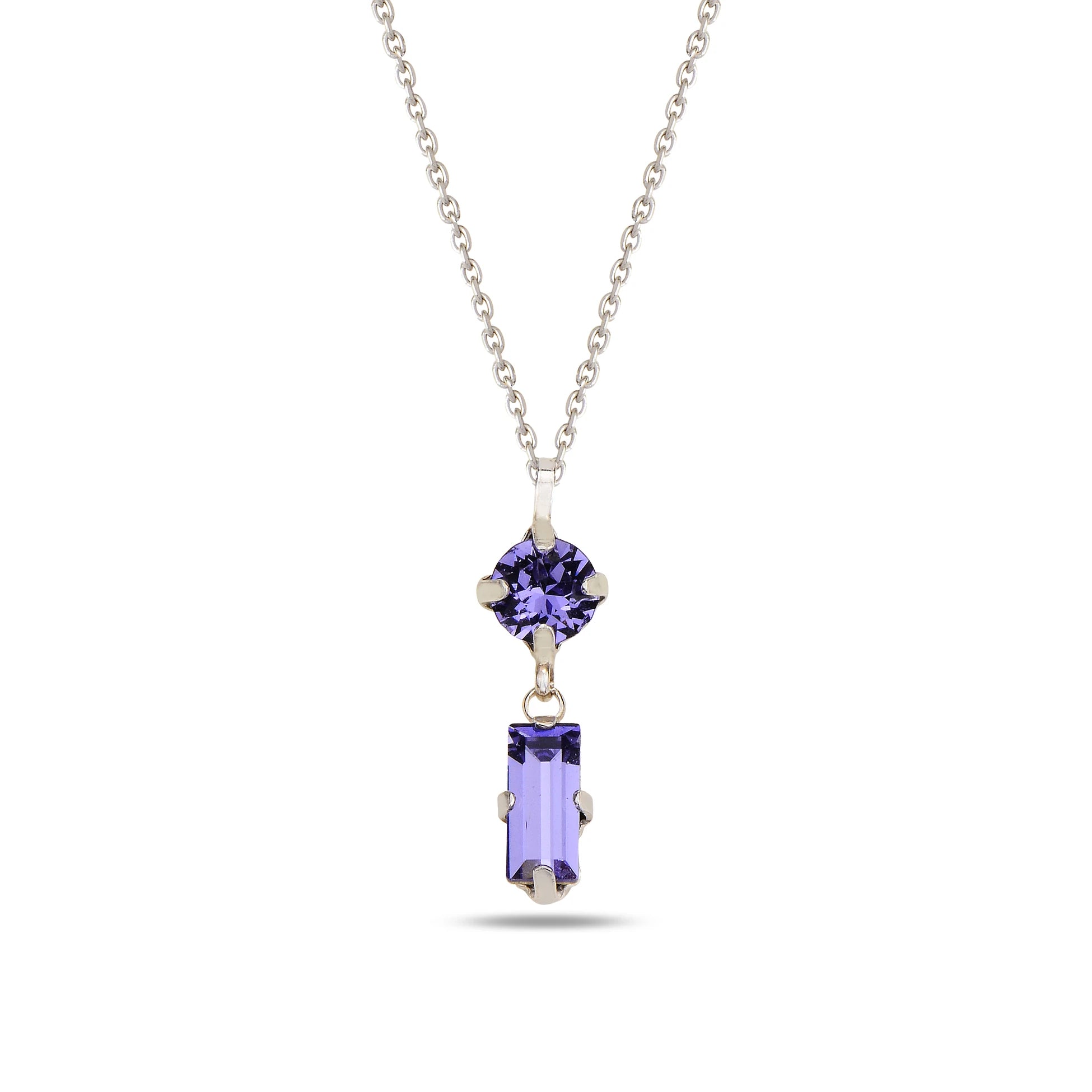 Double Dangling Pendant Necklace - Elegant & Versatile
