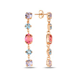 Rounded Elegance Line Earrings - Contemporary Chic Design