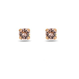 Modern Solitaire Earrings - Effortless Chic with Metal Frame